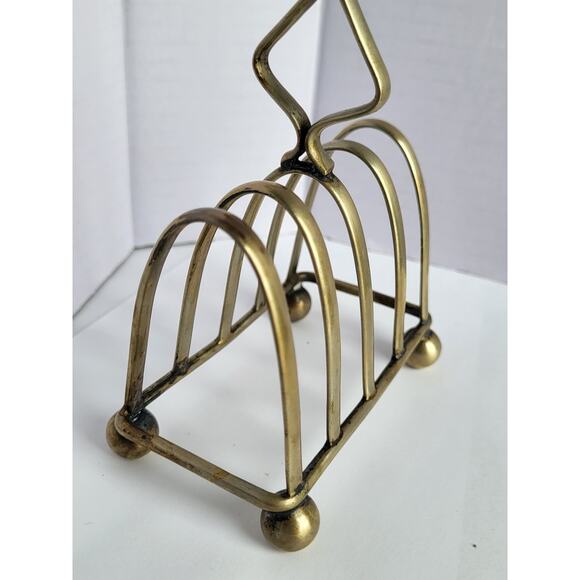 Hallmarked Antique Silver English Toast Mail Holder - Picture 3 of 8